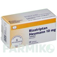РИЗАТРИПТАН (RIZATRIPTAN) 10 мг таблетки 18 шт - Ризатриптан HEUMANN PHARMA