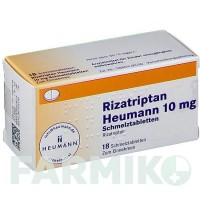 РИЗАТРИПТАН (RIZATRIPTAN) 10 мг таблетки 18 шт - Ризатриптан HEUMANN PHARMA