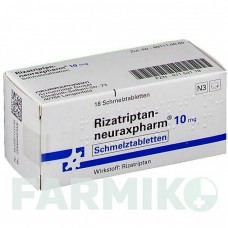 РИЗАТРИПТАН (RIZATRIPTAN) 10 мг таблетки 18 шт - Ризатриптан NEURAXPHARM