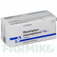 РИЗАТРИПТАН (RIZATRIPTAN) 10 мг таблетки 12 шт - Ризатриптан NEURAXPHARM