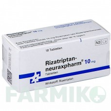 РИЗАТРИПТАН (RIZATRIPTAN) 10 мг таблетки 18 шт - Ризатриптан NEURAXPHARM