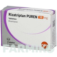 РИЗАТРИПТАН (RIZATRIPTAN) 10 мг таблетки 3 шт - Ризатриптан PUREN PHARMA