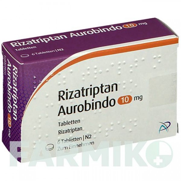 РИЗАТРИПТАН (RIZATRIPTAN) 10 мг таблетки 6 шт - Ризатриптан PUREN PHARMA