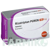 РИЗАТРИПТАН (RIZATRIPTAN) 10 мг таблетки 12 шт - Ризатриптан PUREN PHARMA