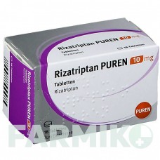РИЗАТРИПТАН (RIZATRIPTAN) 10 мг таблетки 18 шт - Ризатриптан PUREN PHARMA