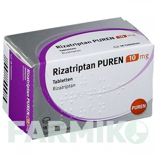 РИЗАТРИПТАН (RIZATRIPTAN) 10 мг таблетки 18 шт - Ризатриптан PUREN PHARMA