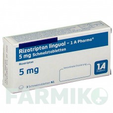 РИЗАТРИПТАН (RIZATRIPTAN) 5 мг таблетки 3 шт - Ризатриптан 1 A PHARMA