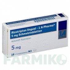 РИЗАТРИПТАН (RIZATRIPTAN) 5 мг таблетки 18 шт - Ризатриптан 1 A PHARMA