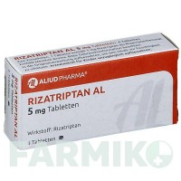 РИЗАТРИПТАН (RIZATRIPTAN) 5 мг таблетки 6 шт - Ризатриптан ALIUD PHARMA