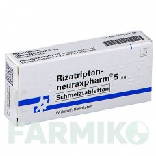 РИЗАТРИПТАН (RIZATRIPTAN) 5 мг таблетки 3 шт - Ризатриптан NEURAXPHARM