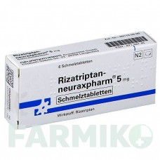 РИЗАТРИПТАН (RIZATRIPTAN) 5 мг таблетки 6 шт - Ризатриптан NEURAXPHARM