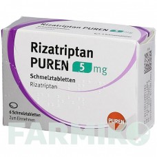 РИЗАТРИПТАН (RIZATRIPTAN) 5 мг таблетки 6 шт - Ризатриптан PUREN PHARMA