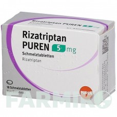 РИЗАТРИПТАН (RIZATRIPTAN) 5 мг таблетки 18 шт - Ризатриптан PUREN PHARMA