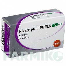 РИЗАТРИПТАН (RIZATRIPTAN) 5 мг таблетки 3 шт - Ризатриптан PUREN PHARMA