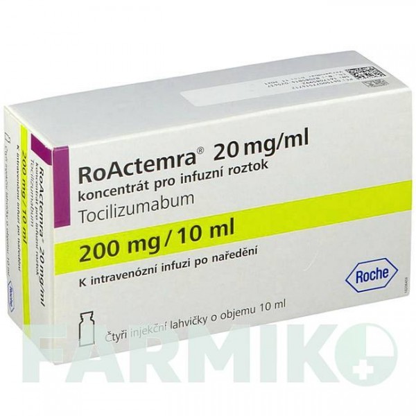 РОАКТЕМРА (ROACTEMRA) 20 мг/мл 200 мг концентрат 1 шт - Тоцилізумаб HAEMATO PHARM