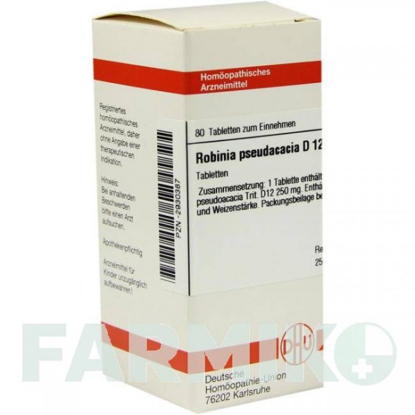РОБИНИЯ ПСЕВДОАКАЦИЯ (ROBINIA PSEUDACACIA) D 12 таблетки 80 шт - Гомеопатия DHU