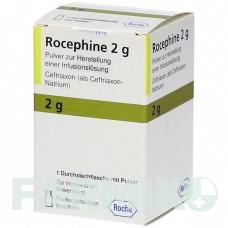 РОЦЕФІН (ROCEPHIN) 2 г порошок 7 шт - Цефтриаксон KOHLPHARMA