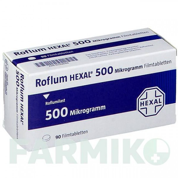 РОФЛУМ (ROFLUM) 500 мкг таблетки 90 шт - Рофлумиласт HEXAL