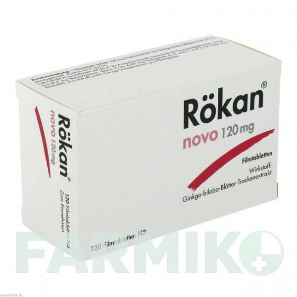 РОКАН (RoKAN) 120 мг таблетки 120 шт - Экстракт листьев гинкго билоба DR.WILLMAR SCHWABE