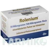 РОЛЕНИУМ (ROLENIUM) 50 мкг/500 мкг/доза 60 доз порошок 3x60 шт - Сальметерол, Флутиказон ELPEN PHARMACEUTICAL