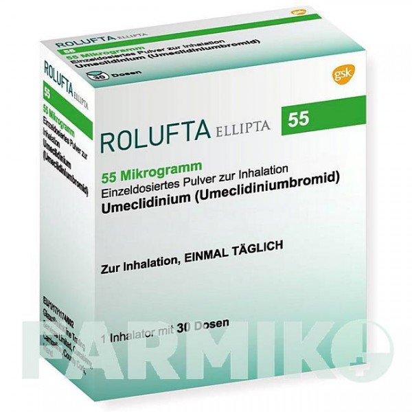 РОЛУФТА (ROLUFTA) 55 мкг 30 доз порошок 1 шт - Умеклідинію бромід BERLIN-CHEMIE