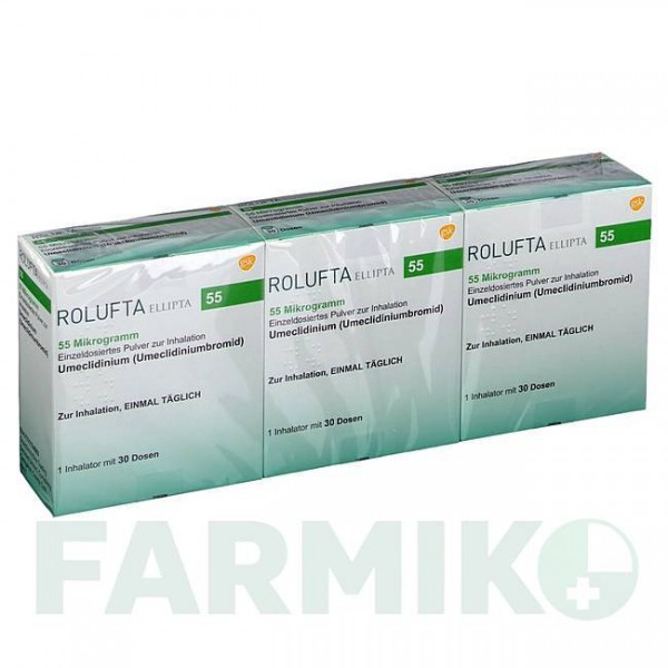 РОЛУФТА (ROLUFTA) 55 мкг 30 доз порошок 3 шт - Умеклідинію бромід BERLIN-CHEMIE