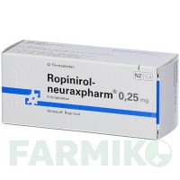 РОПИНИРОЛ (ROPINIROL) 0,25 мг таблетки 42 шт - Ропинирол NEURAXPHARM