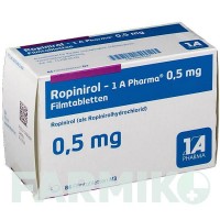 РОПІНІРОЛ (ROPINIROL) 0,5 мг таблетки 84 шт - Ропінірол 1 A PHARMA