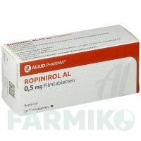 РОПІНІРОЛ (ROPINIROL) 0,5 мг таблетки 28 шт - Ропінірол ALIUD PHARMA