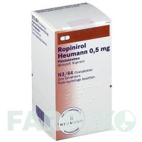 РОПІНІРОЛ (ROPINIROL) 0,5 мг таблетки 84 шт - Ропінірол HEUMANN PHARMA