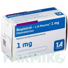РОПИНИРОЛ (ROPINIROL) 1 мг таблетки 84 шт - Ропинирол 1 A PHARMA
