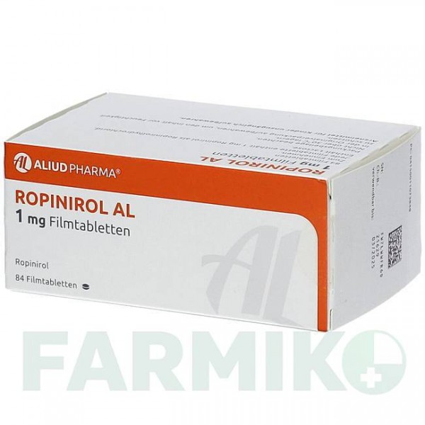РОПІНІРОЛ (ROPINIROL) 1 мг таблетки 84 шт - Ропінірол ALIUD PHARMA