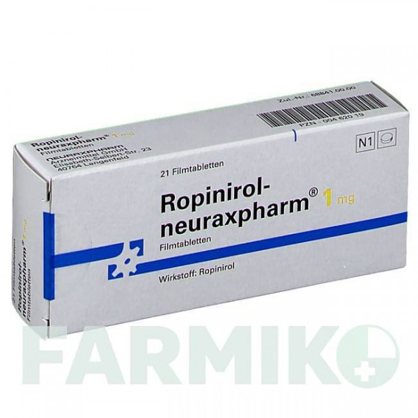 РОПИНИРОЛ (ROPINIROL) 1 мг таблетки 21 шт - Ропинирол NEURAXPHARM