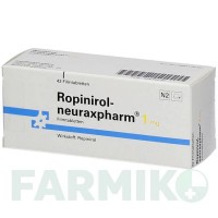 РОПИНИРОЛ (ROPINIROL) 1 мг таблетки 42 шт - Ропинирол NEURAXPHARM