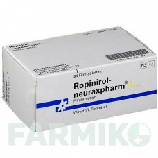 РОПИНИРОЛ (ROPINIROL) 1 мг таблетки 84 шт - Ропинирол NEURAXPHARM
