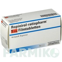 РОПИНИРОЛ (ROPINIROL) 1 мг таблетки 84 шт - Ропинирол RATIOPHARM