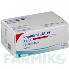 РОПІНІРОЛ (ROPINIROL) 1 мг таблетки 84 шт - Ропінірол STADAPHARM