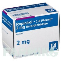 РОПІНІРОЛ (ROPINIROL) 2 мг таблетки 84 шт - Ропінірол 1 A PHARMA