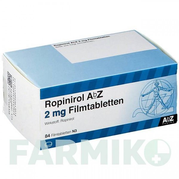 РОПИНИРОЛ (ROPINIROL) 2 мг таблетки 84 шт - Ропинирол ABZ PHARMA
