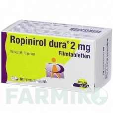 РОПІНІРОЛ (ROPINIROL) 2 мг таблетки 84 шт - Ропінірол BB FARMA