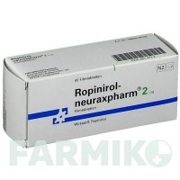 РОПІНІРОЛ (ROPINIROL) 2 мг таблетки 42 шт - Ропінірол NEURAXPHARM