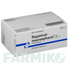 РОПІНІРОЛ (ROPINIROL) 2 мг таблетки 84 шт - Ропінірол NEURAXPHARM