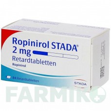 РОПИНИРОЛ (ROPINIROL) 2 мг таблетки 84 шт - Ропинирол STADAPHARM