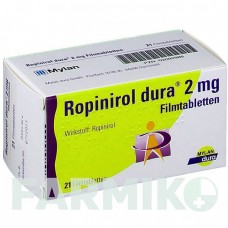 РОПІНІРОЛ (ROPINIROL) 2 мг таблетки 21 шт - Ропінірол VIATRIS
