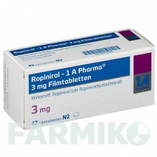 РОПІНІРОЛ (ROPINIROL) 3 мг таблетки 42 шт - Ропінірол 1 A PHARMA