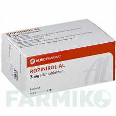 РОПИНИРОЛ (ROPINIROL) 3 мг таблетки 84 шт - Ропинирол ALIUD PHARMA