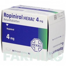 РОПИНИРОЛ (ROPINIROL) 4 мг таблетки 84 шт - Ропинирол HEXAL