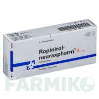РОПІНІРОЛ (ROPINIROL) 4 мг таблетки 21 шт - Ропінірол NEURAXPHARM