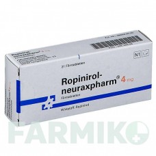 РОПИНИРОЛ (ROPINIROL) 4 мг таблетки 21 шт - Ропинирол NEURAXPHARM