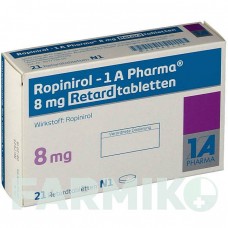 РОПІНІРОЛ (ROPINIROL) 8 мг таблетки 21 шт - Ропінірол 1 A PHARMA